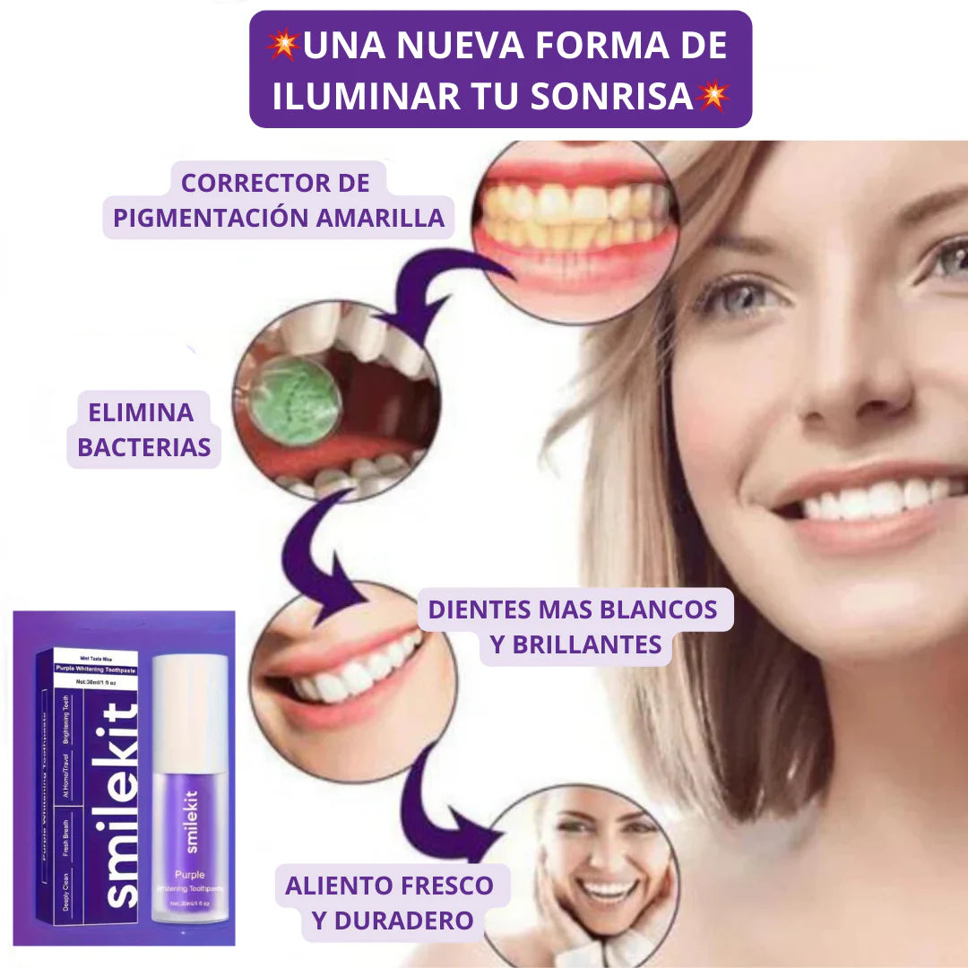 ¡Compra 1 y llévate 3! Blanqueamiento dental instantáneo